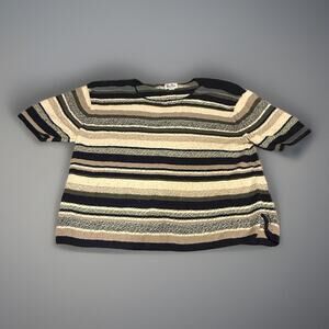 Reba Rose New York Short Sleeve Sweater Vintage 70’s SZ 26/28 Boho